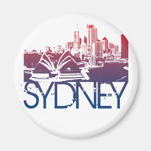 Sydney Skyline Design Magnet