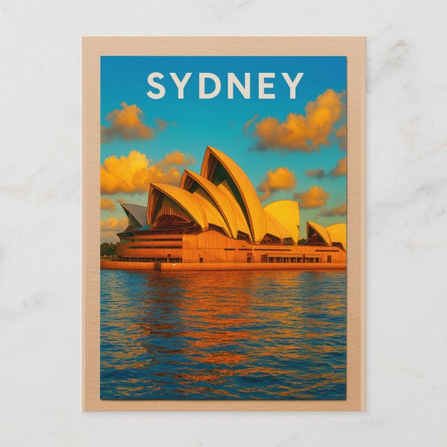 Sydney – The Opera House & Harbour Splendor Postkarte (Vorderseite)