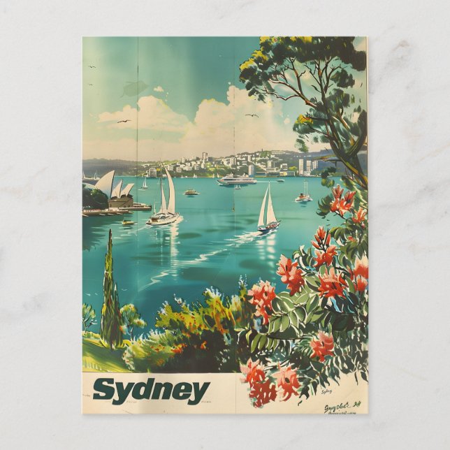 Sydney Vintag Postkarte (Vorderseite)