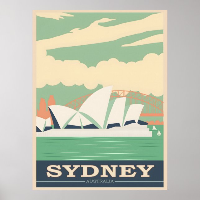 Sydney Vintage Poster (Vorne)