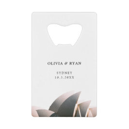 Sydney Wedding Custom Gift Geldbeutel Flaschenöffner