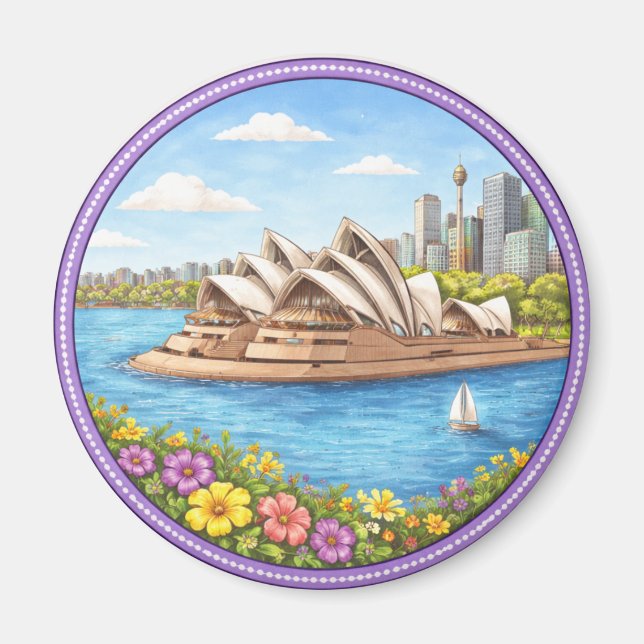 Sydneys Opernhaus Magnet (Vorne)