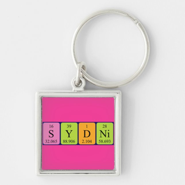 Sydni Periodenschlüsselring Schlüsselanhänger (Vorne)