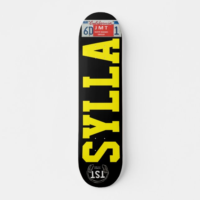 SYLLA Skateboard, 7¾ Zoll Deck Skateboard (Vorne)