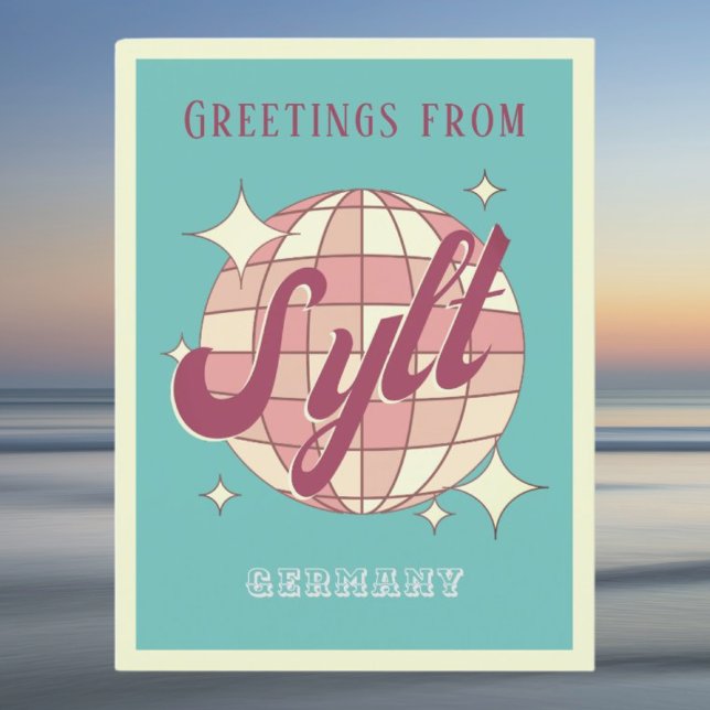 Sylt Germany Nordsee Retro Vintage Postkarte (Von Creator hochgeladen)