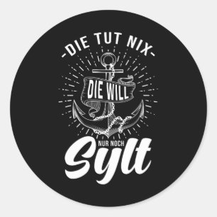 Sylt Runder Aufkleber
