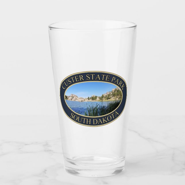 Sylvan Lake am Custer Staat Park in South Dakota Glas (Vorderseite)