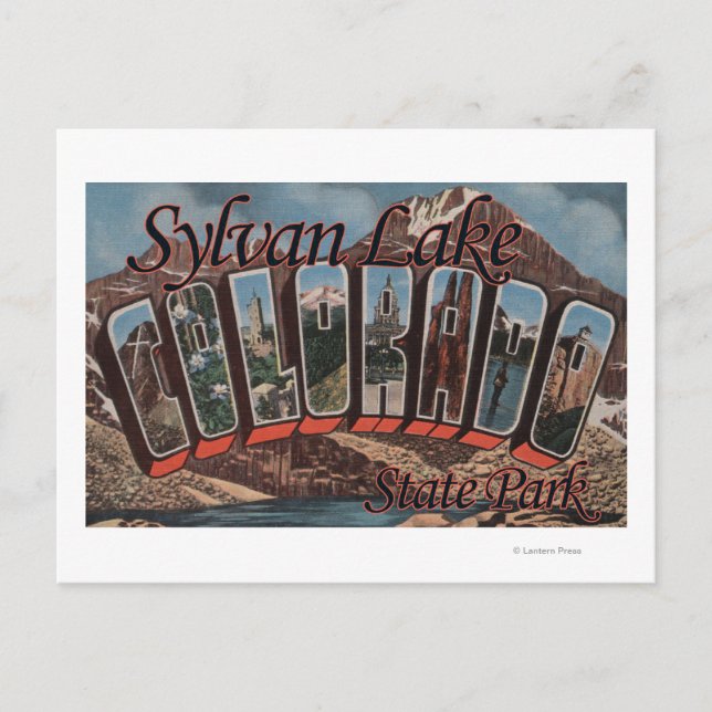 Sylvan Lake Staat Park, Colorado Postkarte (Vorderseite)