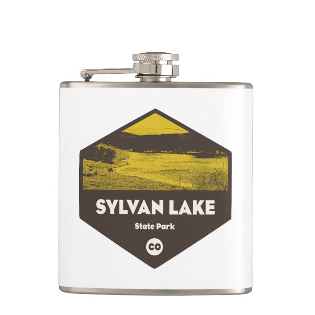 Sylvan Lake Staaten Park Colorado Flachmann (Vorderseite)