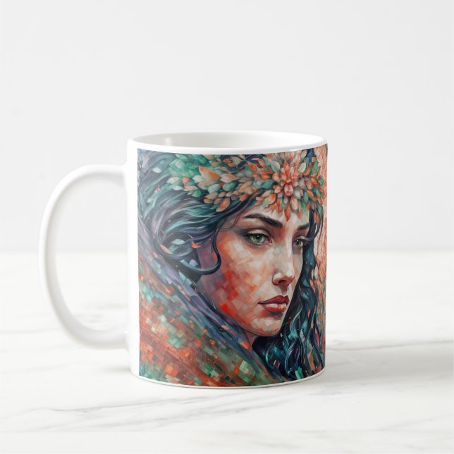 Sylvarra - Flüstern in den Tesserae Kaffeetasse (Links)