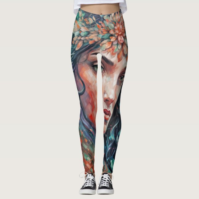 Sylvarra - Flüstern in den Tesserae Leggings (Vorderseite)