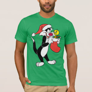Sylvester Cat mit Strumpf T-Shirt