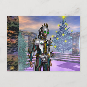 SYLVESTER EINER CYBORG FEIERTAGSPOSTKARTE