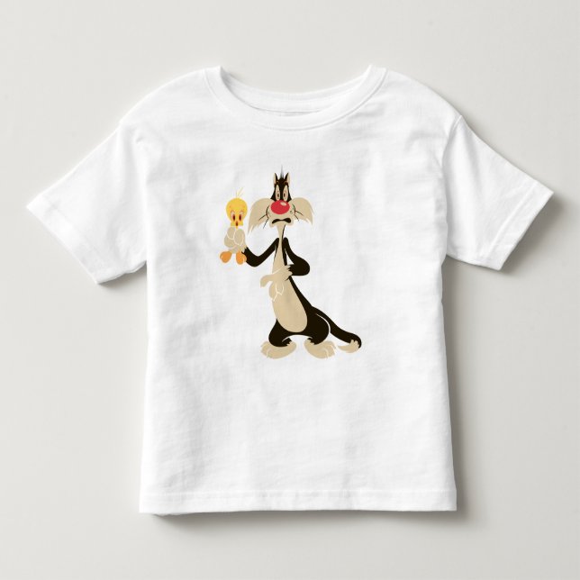 SYLVESTER™ mit TWEETY™ Kleinkind T-shirt (Vorderseite)