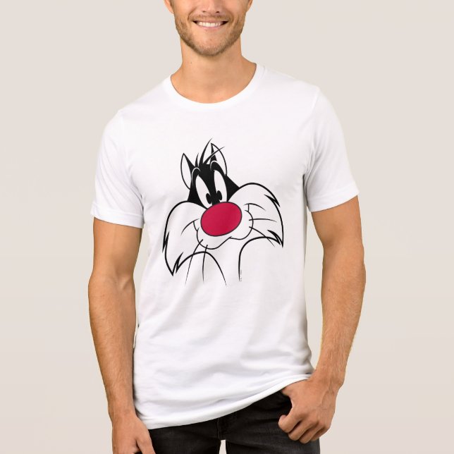 SYLVESTER™ Red Nose Face Tri-Blend Shirt (Vorderseite)