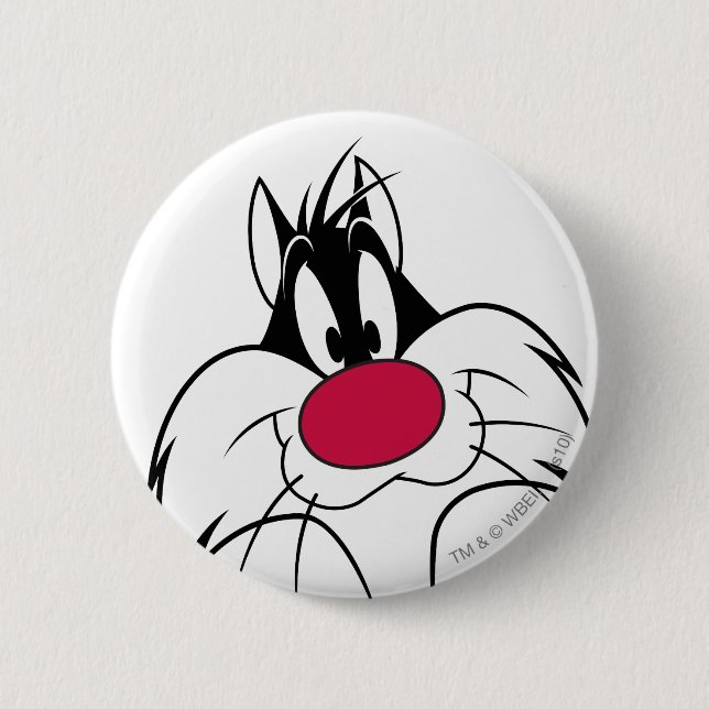 SYLVESTER™ Rote Nase Button (Vorderseite)