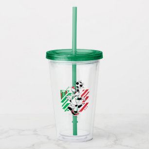 SYLVESTER™ Team Italien Fußball-Grafik Acryltrinkbecher