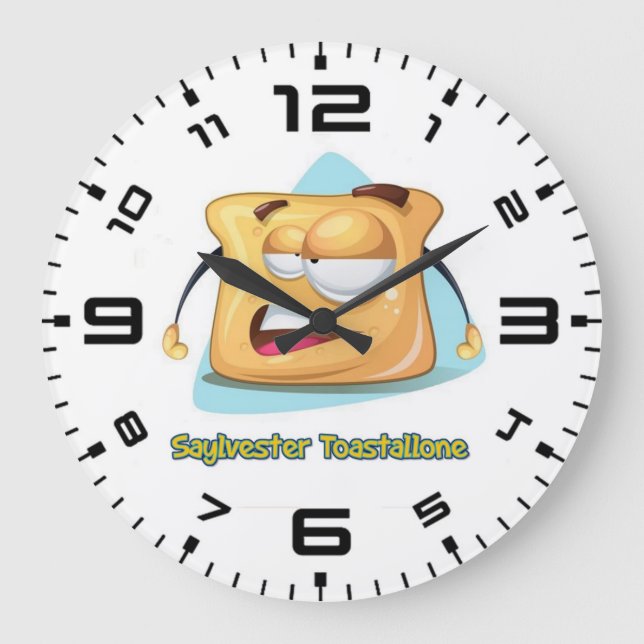 Sylvester Toastallone Große Wanduhr (Vorderseite)