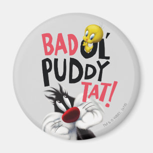 SYLVESTER™ & TWEETY™- Böser alter Puddy Tat Magnet