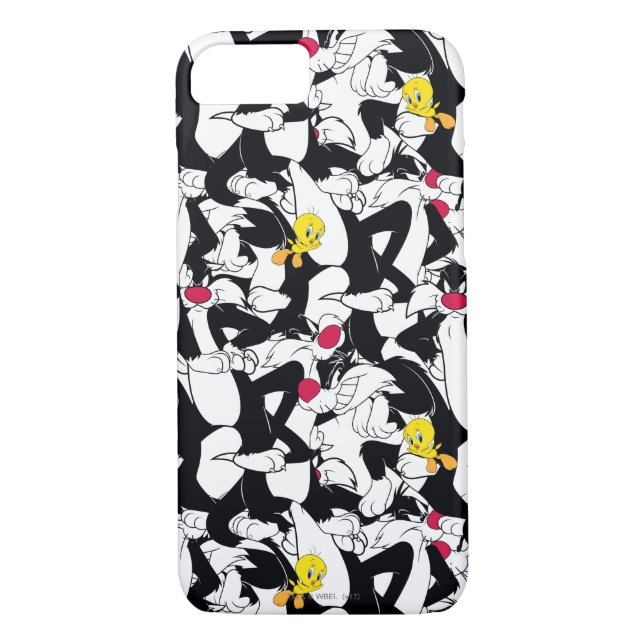 SYLVESTER™- & TWEETY™-Muster Case-Mate iPhone Hülle (Rückseite)