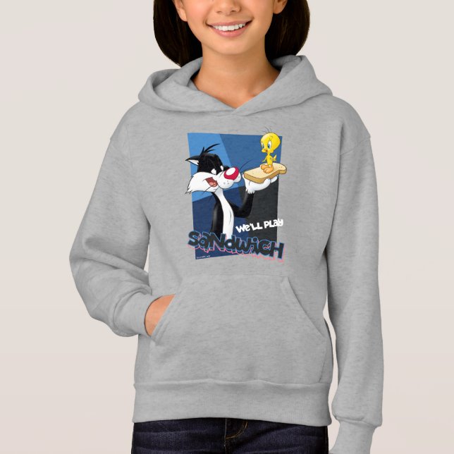SYLVESTER™ & TWEETY™ "We'll Play Sandwich" Hoodie (Vorderseite)
