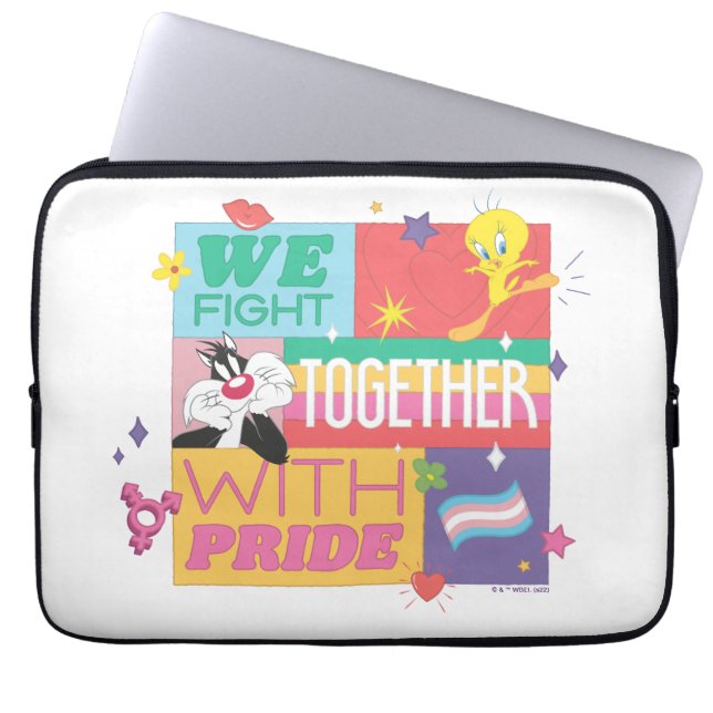 SYLVESTER™ & TWEETY™| Wir kämpfen mit Stolz Laptopschutzhülle (Vorderseite)
