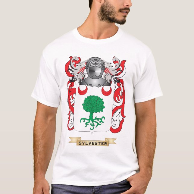 Sylvester Wappen (Familienwappen) T-Shirt (Vorderseite)