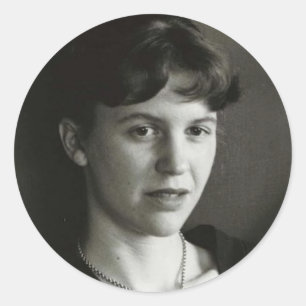 Sylvia-Foto-Aufkleber Runder Aufkleber
