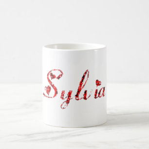 Sylvia-Name Kaffeetasse