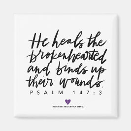 SylviasHistoire Psaume Carré Magnet