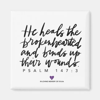 SylviasHistoire Psaume Carré Magnet