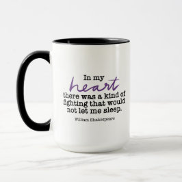 SylviasStory Shakespeare Mug à deux tons