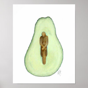 Symbiose-Avocado-Plakat Poster