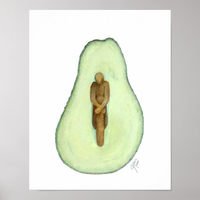 Symbiosis Avocado Poster (Vorne)