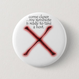 Symbiote Beutel Button