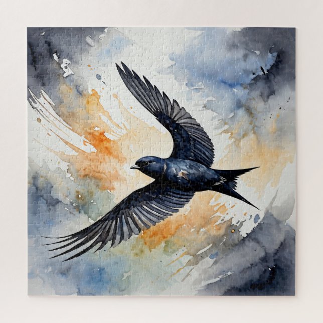 Symbiotic Sky Dancer: Graceful Swift BIrd (Vertikal)