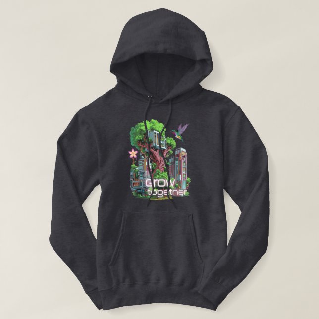 Symbiotische Stadt Hoodie (Design vorne)