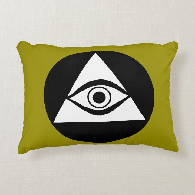 Symbol: Alles sehende Auge Zierkissen (Vorderseite)