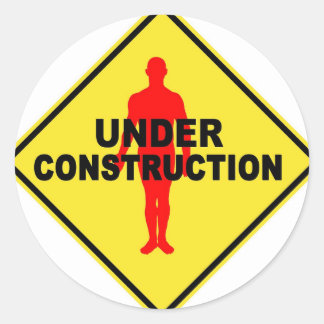 Symbol "Arbeit" Runder Aufkleber