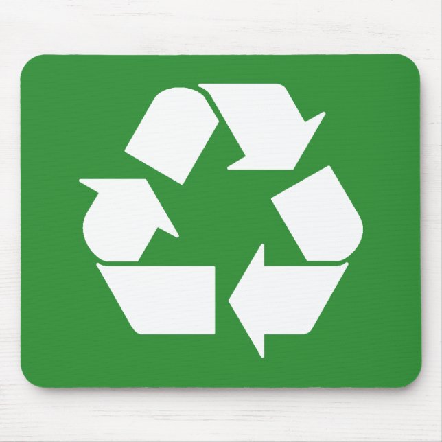 Symbol auf grün gerecycelt mousepad (Vorne)
