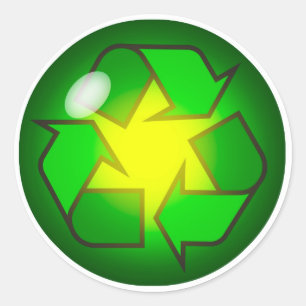 Symbol-Aufkleber gerecycelt Runder Aufkleber
