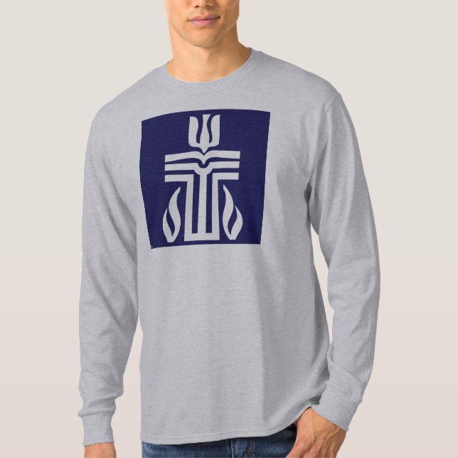 Symbol-bluewhite T-Shirt (Vorderseite)