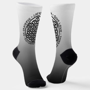 Symbol Blüte des Lebens - Regeln des Lebens 1 Socken