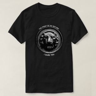 Symbol der alten Löwen in Schwarz und Weiß T-Shirt