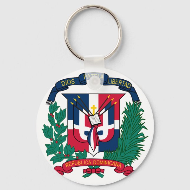 Symbol der Dominikanischen Republik Schlüsselanhänger (Vorderseite)