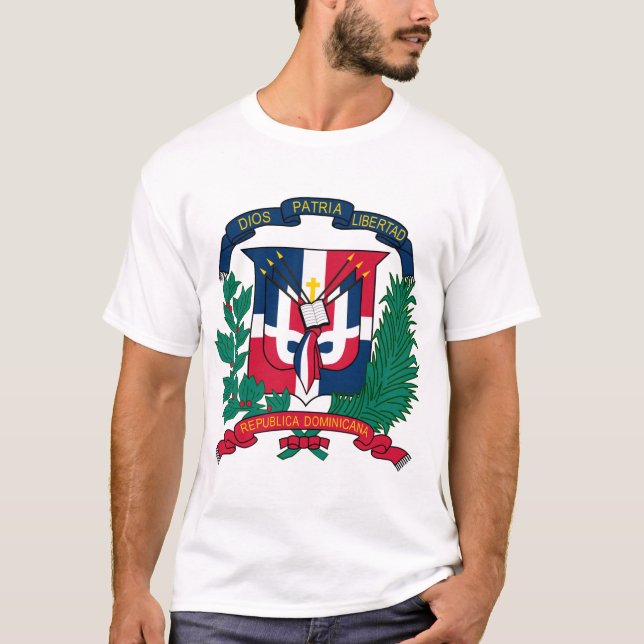 Symbol der Dominikanischen Republik T-Shirt (Vorderseite)