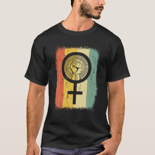 Symbol der Frau Fist Frauenrechtfrauen T-Shirt