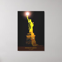 Symbol der Freiheit: Freiheitsstatue Canvas Print