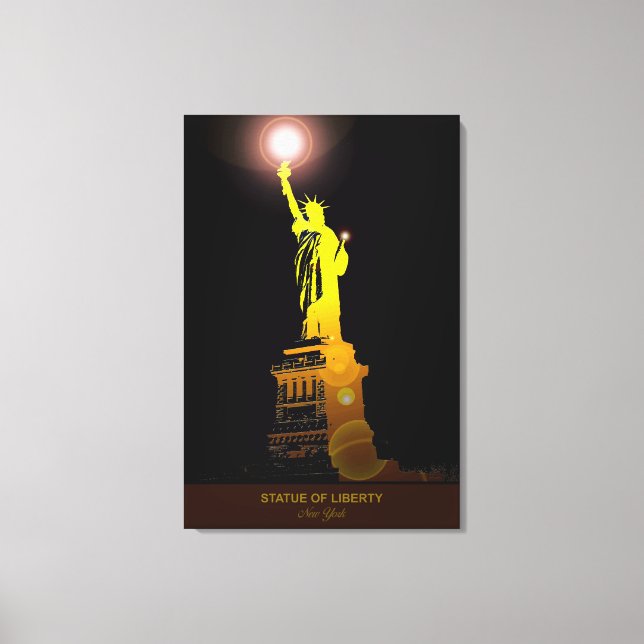 Symbol der Freiheit: Freiheitsstatue Canvas Print Leinwanddruck (Vorderseite)