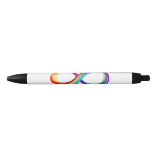 Symbol der geschichteten Regenbogen-Unendlichkeit Kugelschreiber